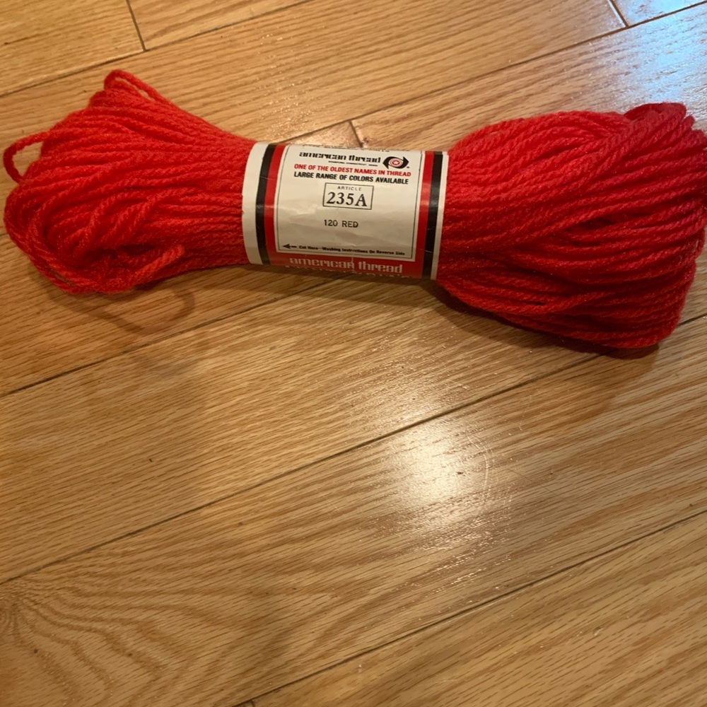 Red Yarn Skein